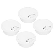 4 Pcs Desk Grommet 2 Inch(50mm), Round Desk Cord Hole Cover, White