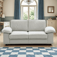 thumbnail image 3 of Newest 78.74" Cream White Faux Leather Sofa with Hidden Storage - 2-Seater Loveseat for Small Apartments, Space-Saving Compact Design, 3 of 26