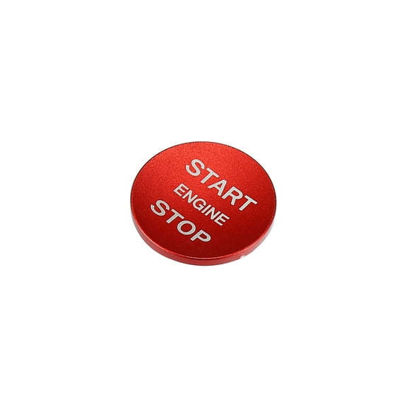 Engine for Start Stop Button Cover Trim Sticker for Jaguar XE for Range for Rover 2013-2021 Aluminum Alloy Red