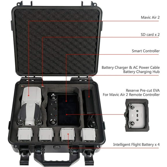 Smatree Storage Bag Carrying Case for DJI Mavic AIR 2 with smart controller