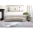 thumbnail image 2 of Meridian Furniture Infinity Cream Velvet 3pc. Modular Sectional, 2 of 4