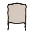 thumbnail image 4 of Baxton Studio Dion Cream Fabric and Wenge Brown Finished Wood Accent Chair, 4 of 11