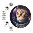 thumbnail image 4 of Pofeuu Astronaut Cat Print Spare Tire Wheel Cover for Car Truck SUV Camper Universal Fit Spare Tire Cover RV Spare Tire Covers-17 inch, 4 of 6