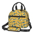 thumbnail image 1 of Fotbe Shark Print Bolsa de Almuerzo con Estampado, Lonchera Aislada, Contenedores de Comida Reutilizables Tipo Cooler a Prueba de Fugas, 1 of 7