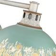thumbnail image 6 of Golden Lighting Kinsley 3-light Island Light in Antique Teal shade, 6 of 11