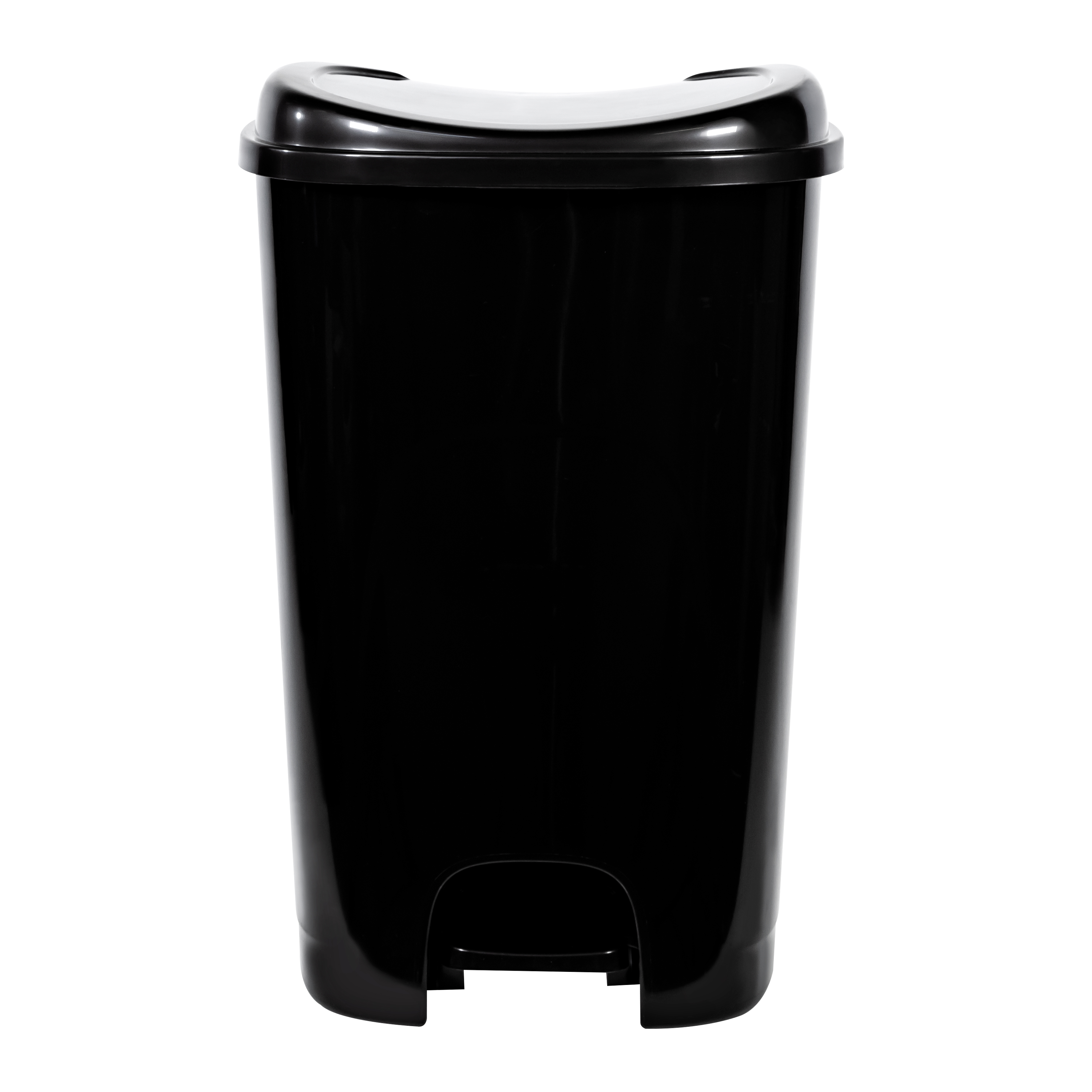 Hefty StepOn Ktichen Garbage Can, High Polish Black, 13 gal - image 2 of 4