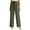 Army Green, variant on AherBiu Lounge Pants for Women Cotton Linen Lightweight High Waisted Summer Casual Loose Slacks with Pockets