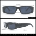 thumbnail image 5 of Classy Mod Narrow Rectangle Sport Plastic Dad Fashion Retro Sunglasses Tortoise - Brown, 5 of 8