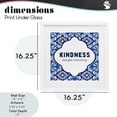 thumbnail image 3 of Patterned Kindness Changes Everything White Framed Print Under Glass, design by Lettered and Lined, 3 of 10