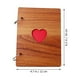 thumbnail image 2 of Álbum de fotos de madera Álbum de recortes de corazón Álbum de madera para registro de recuerdos de viaje, 2 of 8