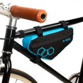 thumbnail image 4 of Sywqhk Bolsas impermeables para el tubo delantero del cuadro de la bicicleta del triángulo de la bicicleta (negro azul) Sywqhk Alta Calidad, 4 of 9