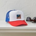 thumbnail image 4 of CafePress - Grunge USA Curling - Adjustable Unisex Printed Trucker Hat with Mesh Back, 4 of 10