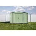 thumbnail image 3 of Arrow Classic 10 x 14 x 6 ft Sage Green Steel Storage Shed, 3 of 18