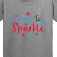 thumbnail image 4 of Inktastic 4th of July Free to Sparkle in Red White and Blue Youth T-Shirt, 4 of 5