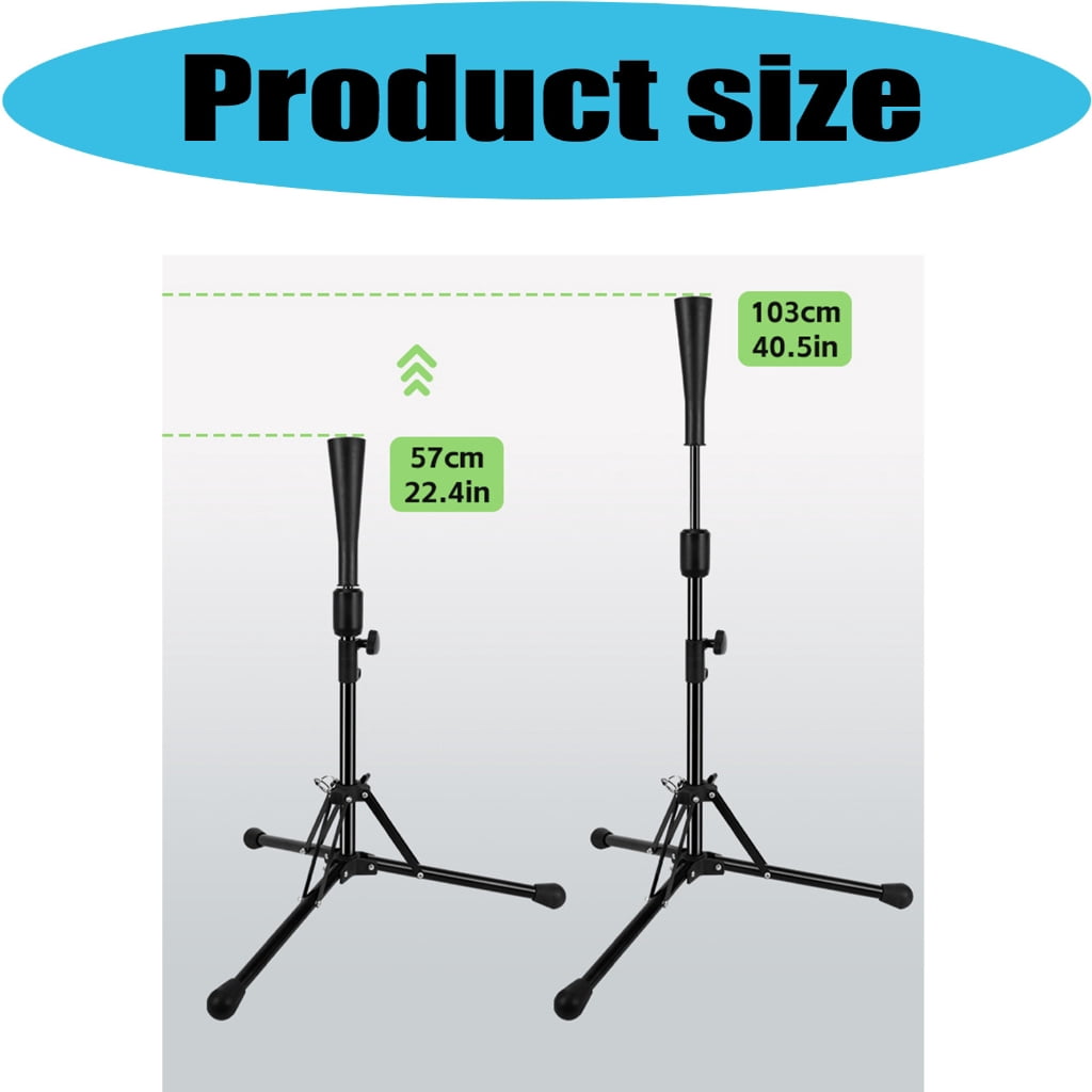 Stable Iron Baseball Softball Batting Stand with Quick Setups And Foldable Multipurpose Hitting Stand For Easy Storage