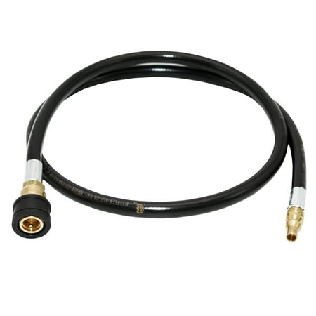 UPC: 0899003000816 | Flame King RV Van Trailer Dual Quick Connect Hose LP Gas Only 48 Inch