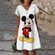 thumbnail image 2 of Vestido elegante de lujo de Mickey para mujer, vestido informal, falda corta, vestido Y2K de Disney Mickey Mouse para mujer, camisa de cuello en V para mujer, vestido coreano, 2 of 5