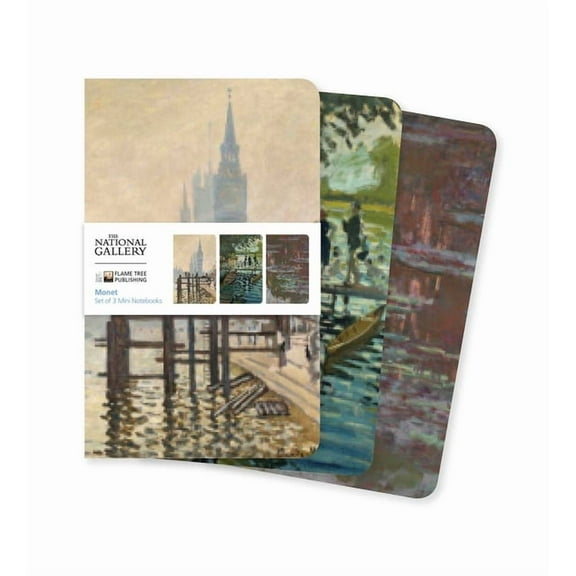 Mini Notebook Collections National Gallery: Monet Set of 3 Mini Notebooks, (Hardcover)