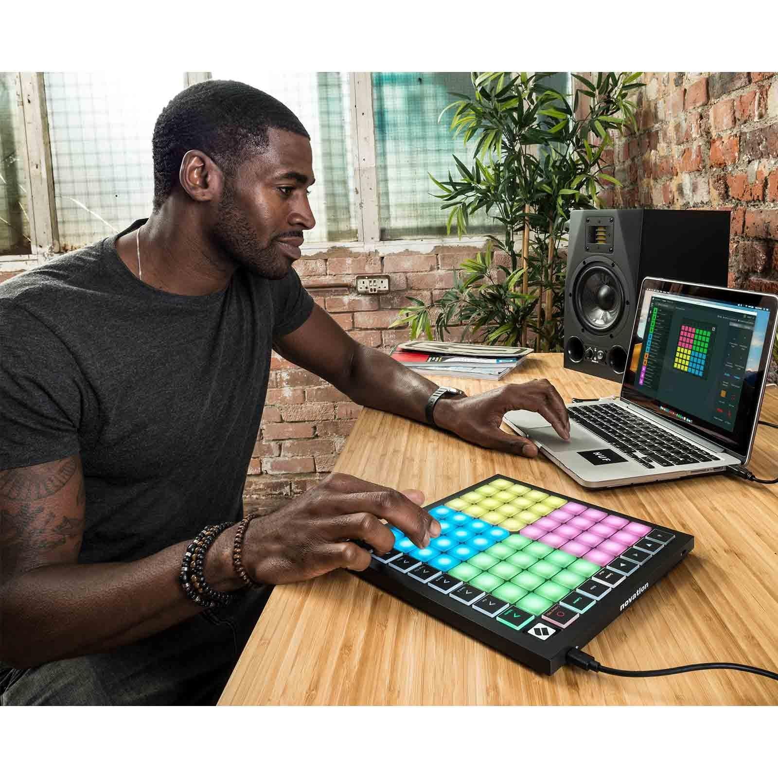 Novation Launchpad X Ableton Live Grid Controller with Clutch Stingray Performance DJ Headphones Package