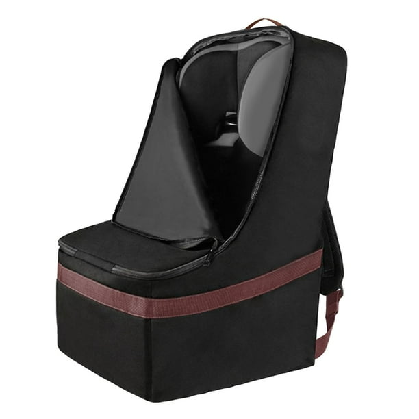 Bolsa de almacenamiento impermeable Hugo para asiento de seguridad infantil con correa de hombro acolchada Café negro