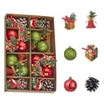 thumbnail image 2 of Fiudx Adornos Navideños, Juego de Decoración y Diseño Festivo, Colección de Bolas de Plástico Resistentes, Decoración Versátil para El Hogar, Ideal para Guirnaldas de Árbol, Regalo Familiar, Empaque, 2 of 7
