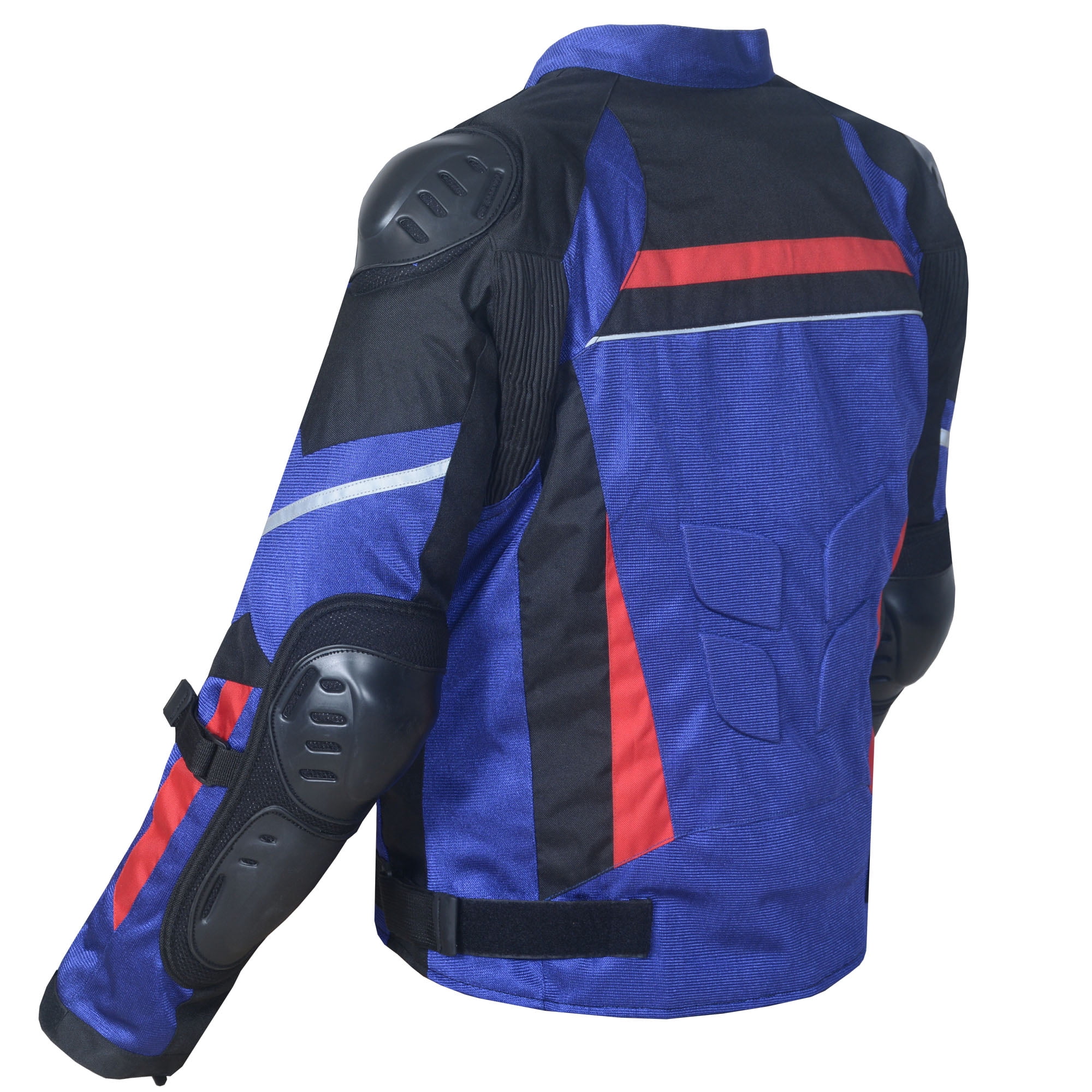 AirTrek Men Mesh Motorcycle Touring Waterproof Rain Armor Biker Jacket Blue XXL
