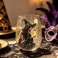 thumbnail image 5 of Witch Stemless Wine Glass Set, 6 Piece Gothic Crystal Ball Glass Cups for Halloween, Witch Themed Stemless Tumbler for Witchy Decor and Party Drinking, Vintage Style, 5 of 7