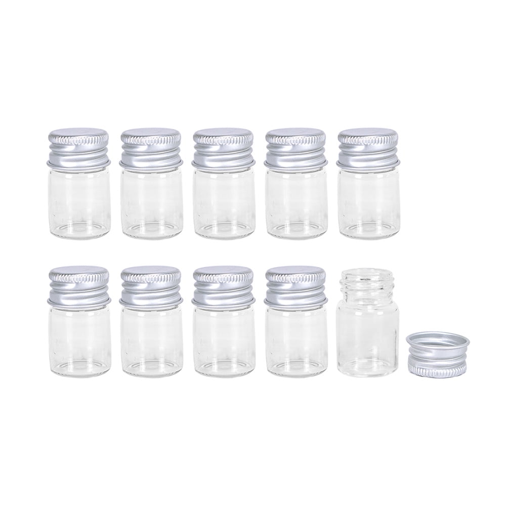 Gift Glass Bottles Mini Tiny Empty Clear Glass Jars Vials - Temu