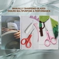 thumbnail image 4 of Small Travel Craft Scissors Set for Sewing Embroidery Paper Cutting Knitting Stainless Steel High Precision Sharp Tip Safety Cases, 4 of 7