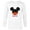 White, variant on Disney Mickey Mouse Red Shorts Icon Sohn Family German- Long Sleeve T-Shirt for Men - Customized-White