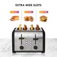 thumbnail image 2 of Kenmore 4-Slice Stainless Steel Toaster, Dual Controls, Extra Wide Slots, 9 Browning Levels for Toasting & Bagels, 2 of 8