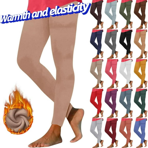 Vibrex Leggings for Women,Ladies' Velvet Warm Home Leggings Casual Close Fitting Leggings Long Pants Leggings Compression Pants