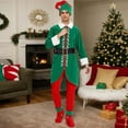 thumbnail image 4 of 5 Pack Christmas Adult Green Performance Santa's Helper Xmas Outfit Set, 4 of 6