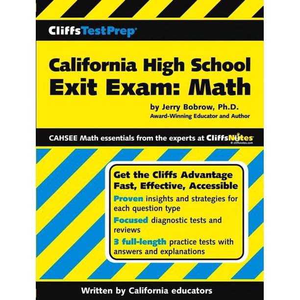 CliffsTestPrep California High School Exit Exam Math (Paperback