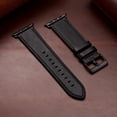 thumbnail image 7 of BANDOVA Premium Leather Band Compatible with Apple Watch 38/40/41/42mm(Series 11/10), Classic Business Replacement Strap for Women Men, Black, 7 of 7
