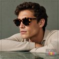 thumbnail image 5 of SA106 Geometric Round Polarized Sunglasses Retro Hipster UV400 TAC Lens / Tortoise Frame - Black Lens, 5 of 8