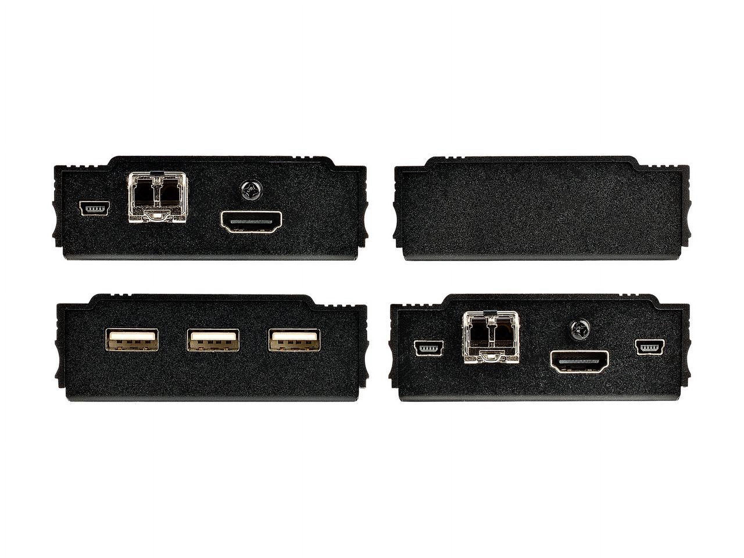StarTech.com 4K HDMI KVM Extender over Fiber, HDMI Video & USB over Fiber, up to 984ft/300m (MultiMode), 10G MMF SFP+ Modules
