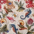 thumbnail image 3 of Yiume Hawaiian Shirt For Men Marine Life Seahorse Octopus Cotton Hawaiian Shirts, 3 of 8
