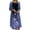 Purple, variant on Women Dress Summer Vacation Floral Print Chiffon Sleeveless Maxi Dresses Loose Ladies Cardigan Two Piece Sets Sundress