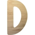 thumbnail image 1 of Unfinished Real Wood Letter, Paintable 18'' tall Craft Letter D, Kids Crafting Letter, 1 of 3