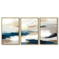 thumbnail image 4 of Drsoum Blue Abstract Wall Art 24x36in3pcs Large Natural Framed Modern Minimalist Painting Decor Graffiti Artwork, 4 of 7