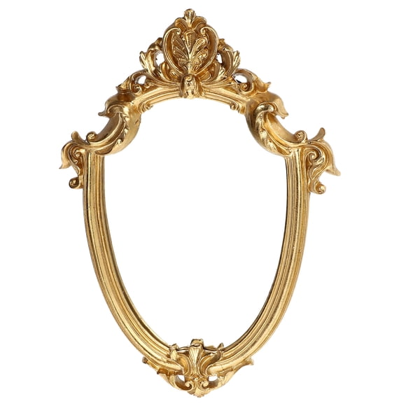 1 espejo colgante con relieve vintage, espejo decorativo creativo para el hogar, dorado