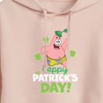 thumbnail image 3 of SpongeBob SquarePants - Happy St. Patricks Day - Juniors Cropped Pullover Hoodie, 3 of 6