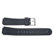 Casio Style Silicone 15mm Black Watch Band