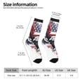 thumbnail image 2 of Pofeuu American Flag Eagle Art Print Crew Socks, Adult Running Hiking Socks for Youth and Adult, 2 of 6