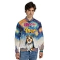 thumbnail image 4 of Happy New Year with Shetland Sheepdog Fireworks Holiday Xmas Winter 2025 All Over Print 3D Baseball Jacket Sheltie Dog Lover Gifts Bomber Jacket Softball - 00025, 4 of 6
