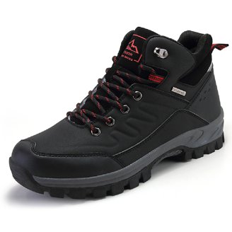 knee length dresses for ladies SooFeet Men Orthopedic Boots Warm Winter Plush Waterproof Leather Side main image 0