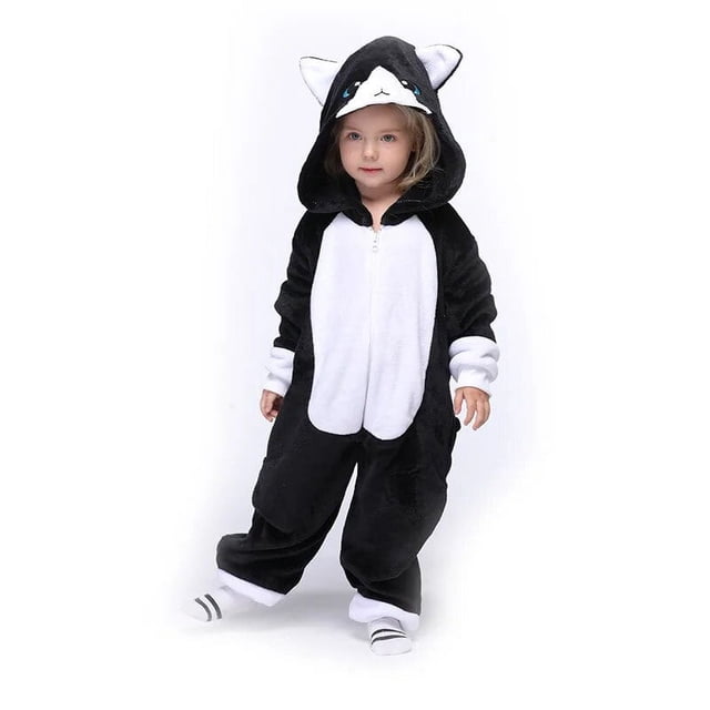 Pijamas de franela de dinosaurio rojo para niños y niñas, sombrero desmontable de una pieza, regalo de Navidad de dibujos animados, novedad