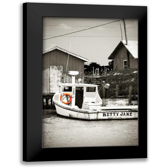 Hausenflock, Alan 11x14 Black Modern Framed Museum Art Print Titled - Crab Shack II