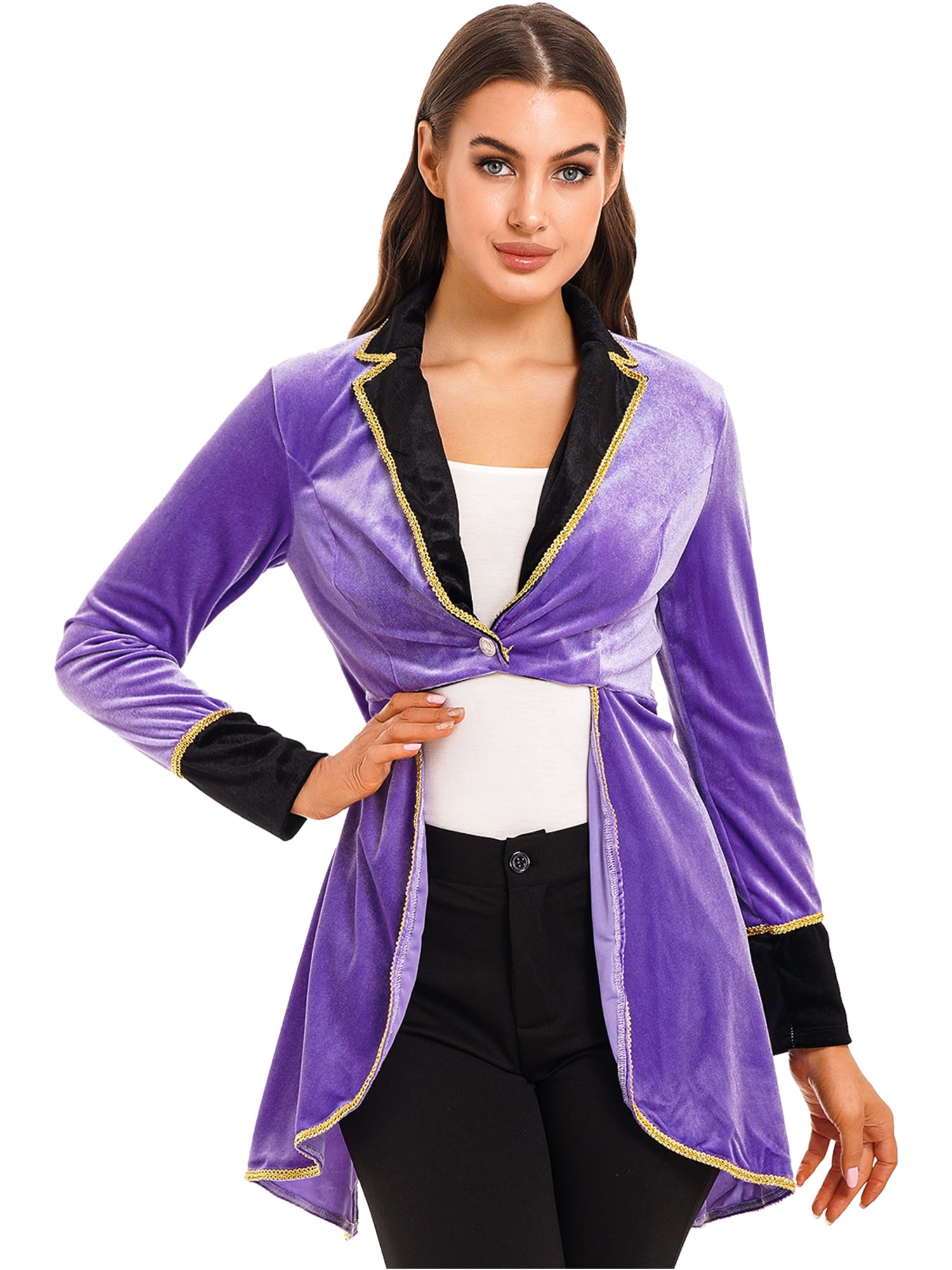 purple velvet tailcoat